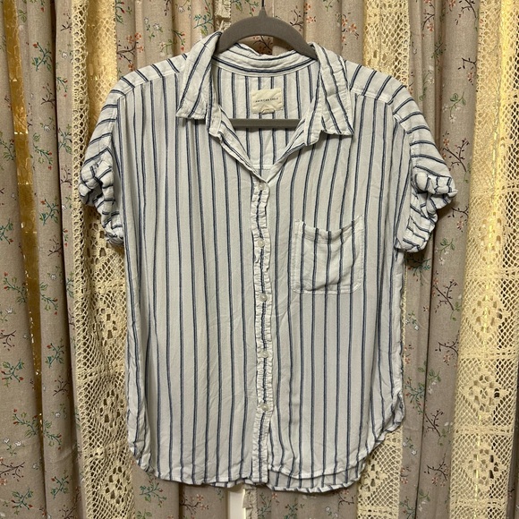 American Eagle Outfitters Tops - American Eagle Striped Button Up Shirt | Small